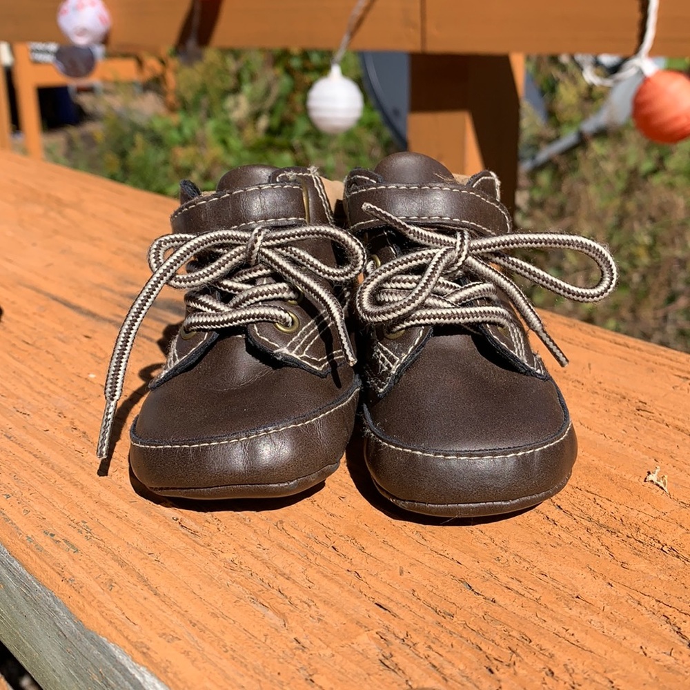 Koala Baby soft soles, faux leather baby boots